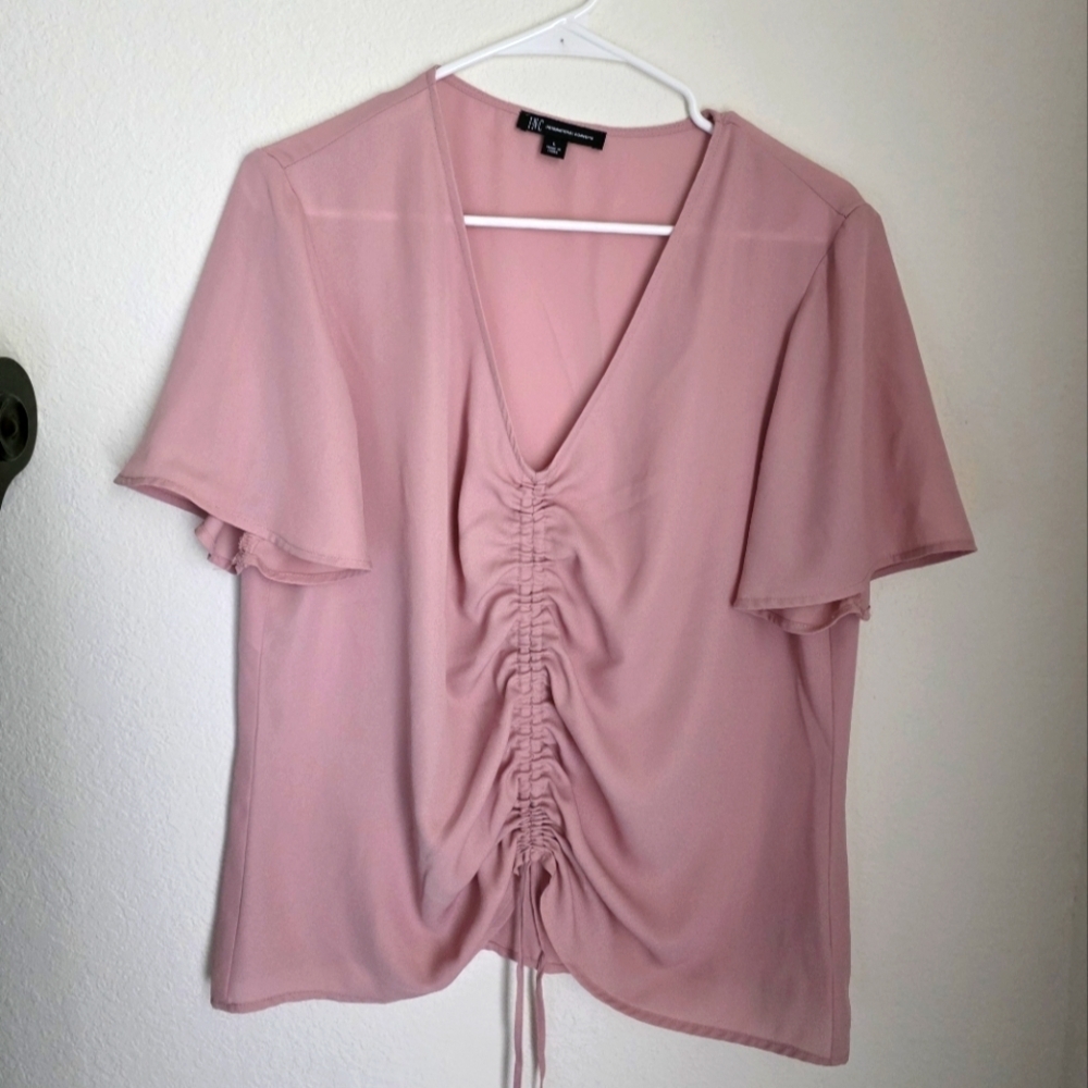 Women's Pink Top Summer Fresh Material Size L